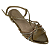 (7181A-21451) Sandália Rasteira Tiras Multicoloridas Nó Frontal Iron Ouro - Imagem 4