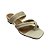 (8457-94215)Sandália De Salto Bloco Tiras Texturizadas  Off White - Imagem 3