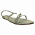 (175-1309) Rasteira Tiras Tubulares Bico Folha Off White - Imagem 2