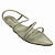 (175-1309) Rasteira Tiras Tubulares Bico Folha Off White - Imagem 4