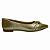 (1662-052-262) Sapatilha Detalhe Pedra Frontal Ouro Light - Imagem 1