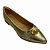 (1662-052-262) Sapatilha Detalhe Pedra Frontal Ouro Light - Imagem 4
