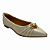 (1662-052-262) Sapatilha Detalhe Pedra Frontal Off White - Imagem 2