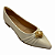 (1662-052-262) Sapatilha Detalhe Pedra Frontal Off White - Imagem 4