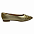 (1662-023-262) Sapatilha Detalhes Transpassados Ouro Light - Imagem 1