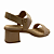 (1806-030-262) Sandália Conforto Detalhes Metálicos Salto Bloco Avela - Imagem 3