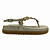 (40281)Sandália Dourada Detalhes Decorativos Plataforma  Off White - Imagem 1
