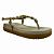 (40281)Sandália Dourada Detalhes Decorativos Plataforma  Off White - Imagem 2