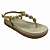 (40281)Sandália Dourada Detalhes Decorativos Plataforma  Off White - Imagem 3
