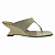 (7186C-21603) Tamanco Salto Escultural Metálico  Off White - Imagem 1