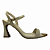 (5459-12846) Sandália Minimalista Ponta Metálica  Off White - Imagem 1