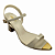 (5459-12846) Sandália Minimalista Ponta Metálica  Off White - Imagem 4