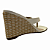 (7099-20842) Tamanco Salto Anabela Artesanal Off White - Imagem 3