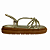 (1726Th5) Flatform Tiras Nó  Ouro Light - Imagem 1