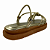 (1726Th5) Flatform Tiras Nó  Ouro Light - Imagem 3