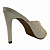 (4463-92410) Tamanco Cabedal Franzido Detalhe Dourado  Off White - Imagem 3