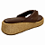 (8462-16757)Tamanco Tira Larga Flatform Dourada  Marrom - Imagem 4