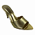 (4812-93970) Tamanco Bico Metalizado Ouro Light - Imagem 4