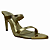 (4812-93972) Tamanco Salto Alto Detalhe Metalizado Ouro Light - Imagem 2