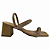 (A227-31055)Sandália Salto Bloco Tiras De Strass Bistro - Imagem 1