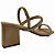(A227-31055)Sandália Salto Bloco Tiras De Strass Bistro - Imagem 4