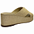 (A2243-31240)Sandália Flatform Dourada Tiras Transpassadas  Iron Ouro - Imagem 4