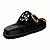 (5822-24438) Papete Tiras Vazadas Fivelas Douradas Preto - Imagem 3