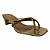 (5834-24493) Tamanco Tira Fina Cruzada  Ouro Light - Imagem 2