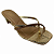 (5834-24493) Tamanco Tira Fina Cruzada  Ouro Light - Imagem 4