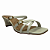 (5834-24494) Tamanco Tiras Transpassadas Detalhe Fivelas Off White - Imagem 2