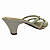 (5834-24494) Tamanco Tiras Transpassadas Detalhe Fivelas Off White - Imagem 3