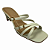 (5834-24494) Tamanco Tiras Transpassadas Detalhe Fivelas Off White - Imagem 4