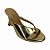 (5805V27-24442) Anabela Cabedal Estruturado  Ouro Light - Imagem 4