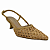 (7136Am-21516) Scarpin Trama Artesanal Salto Fino  Natural - Imagem 2