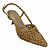 (7136Am-21516) Scarpin Trama Artesanal Salto Fino  Natural - Imagem 4