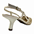 (7136Am-21516) Scarpin Trama Artesanal Salto Fino  Off White - Imagem 3