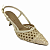 (7136Am-21516) Scarpin Trama Artesanal Salto Fino  Off White - Imagem 4