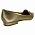 (8117-16645) Sapatilha Detalhe Metálico Light Gold - Imagem 3