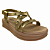 (8443-16575) Flatform Tiras Detalhes Metálicos Ouro Light - Imagem 2
