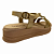 (8443-16575) Flatform Tiras Detalhes Metálicos Ouro Light - Imagem 3