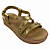 (8443-16575) Flatform Tiras Detalhes Metálicos Ouro Light - Imagem 4
