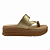 (8443-16577) Flatform Tira Larga Detalhe Dedão Ouro Light - Imagem 1