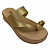 (8443-16577) Flatform Tira Larga Detalhe Dedão Ouro Light - Imagem 4