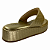 (8457-16725) Flatform Tira Trançada Palmilha Macia  Light Gold - Imagem 3