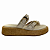 (8462-16754) Flatform Detalhe Fivelas Solado Natural   Off White - Imagem 1