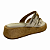 (8462-16754) Flatform Detalhe Fivelas Solado Natural   Off White - Imagem 3