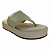 (8457-16725) Flatform Tira Trançada Palmilha Macia  Off White - Imagem 2
