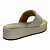 (8457-16725) Flatform Tira Trançada Palmilha Macia  Off White - Imagem 3