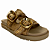 (Z6619-31286)Sandália Flatform Tiras Tramadas Fivelas Douradas  Avela - Imagem 2