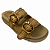 (Z6619-31286)Sandália Flatform Tiras Tramadas Fivelas Douradas  Avela - Imagem 3
